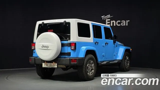JEEP WRANGLER 2017 — 82 805 км, голубой, Корея — под ключ — фото 2