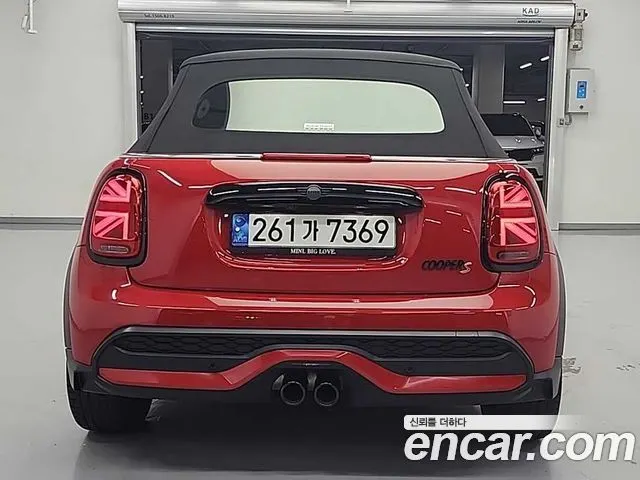 MINI COOPER S CONVERTIBLE 2022 — 32 254 км, красный, Корея — под ключ — фото 3