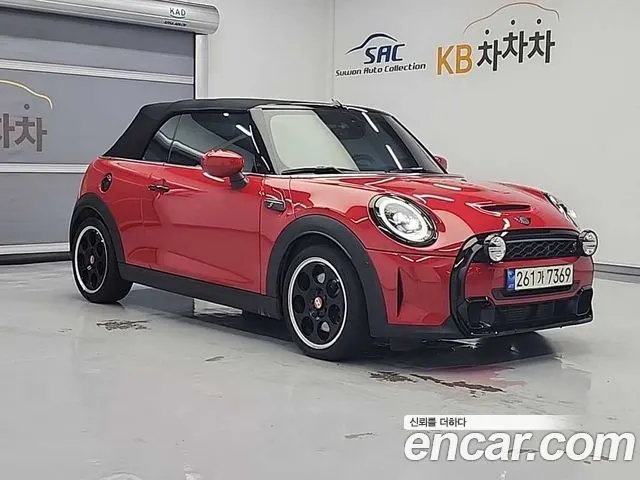 MINI COOPER S CONVERTIBLE 2022 — 32 254 км, красный, Корея — под ключ — фото 4