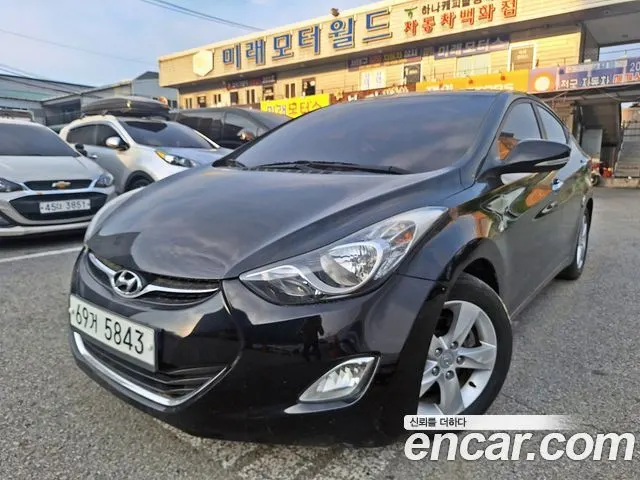 HYUNDAI AVANTE 2011 — 157 000 км, чёрный, Корея — под ключ — фото 1