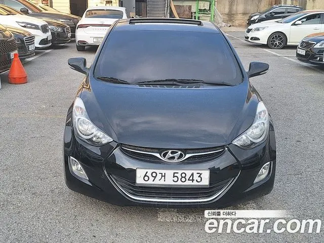 HYUNDAI AVANTE 2011 — 157 000 км, чёрный, Корея — под ключ — фото 2