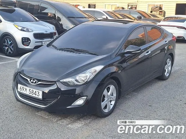 HYUNDAI AVANTE 2011 — 157 000 км, чёрный, Корея — под ключ — фото 4