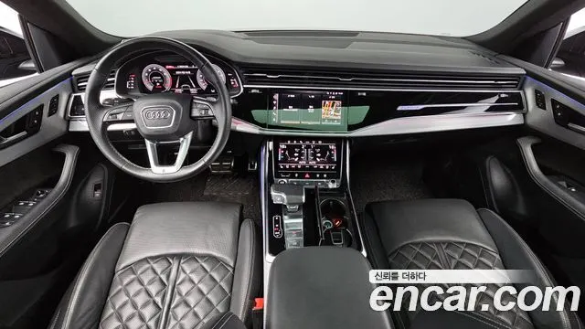 AUDI Q8 2022 — 34 460 км, синий, Корея — под ключ — фото 7