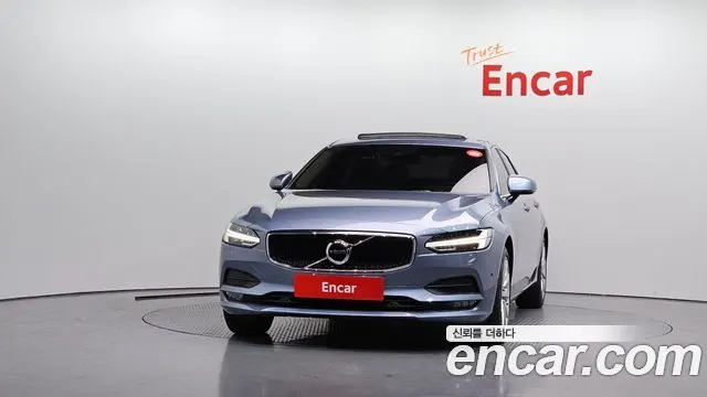 VOLVO S90 2017 — 65 758 км, светло-серебристый, Корея — под ключ — фото 3