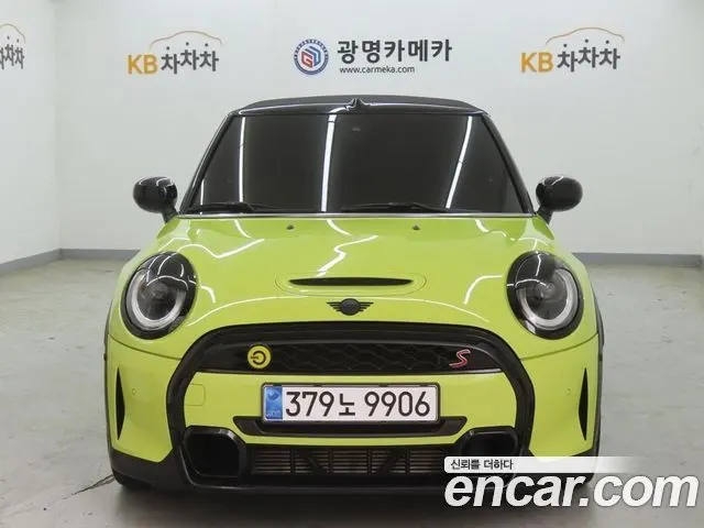MINI COOPER S CONVERTIBLE 2022 — 100 000 км, жёлтый, Корея — под ключ — фото 12