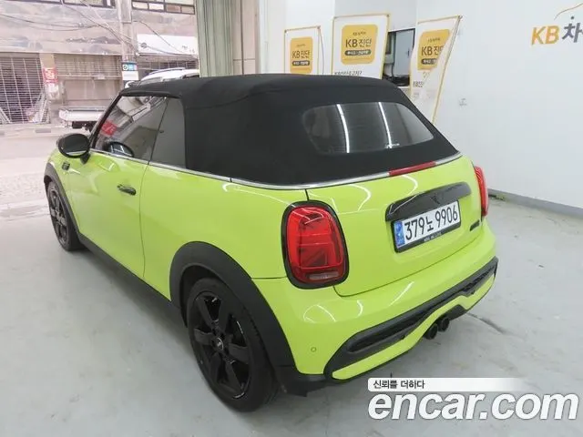MINI COOPER S CONVERTIBLE 2022 — 100 000 км, жёлтый, Корея — под ключ — фото 4