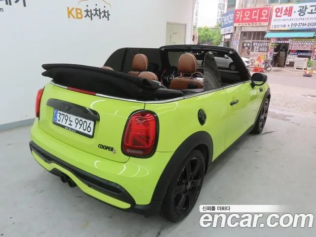 MINI COOPER S CONVERTIBLE 2022 — 100 000 км, жёлтый, Корея — под ключ — фото 6
