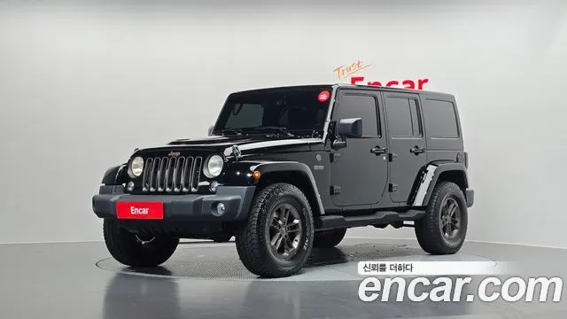 JEEP WRANGLER 2016 — 67 433 км, чёрный, Корея — под ключ — фото 1