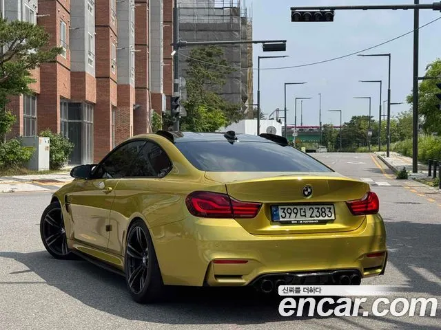 BMW M4 2016 — 199 000 км, жёлтый, Корея — под ключ — фото 2