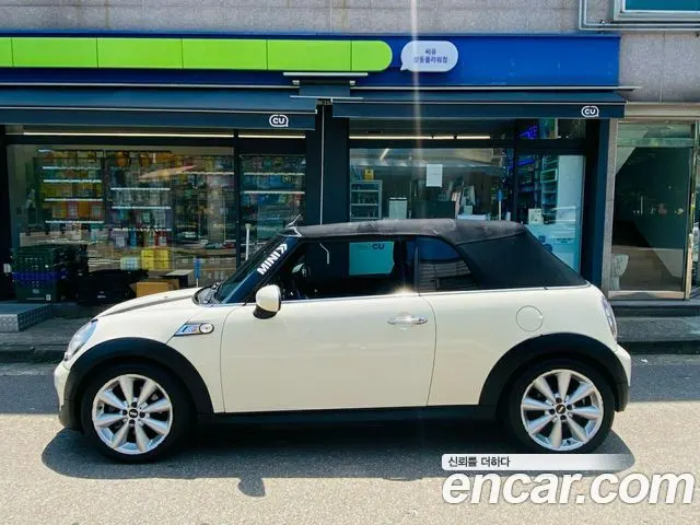 MINI COOPER S CONVERTIBLE 2012 — 110 000 км, белый, Корея — под ключ — фото 3