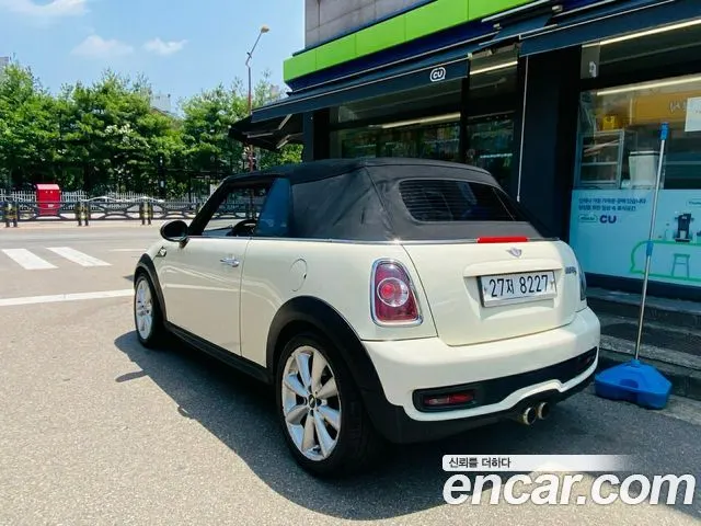 MINI COOPER S CONVERTIBLE 2012 — 110 000 км, белый, Корея — под ключ — фото 4