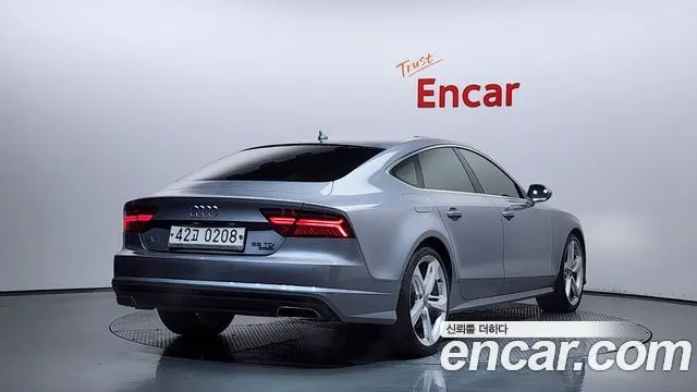 AUDI A7 2016 — 273 434 км, серебристо-серый, Корея — под ключ — фото 2