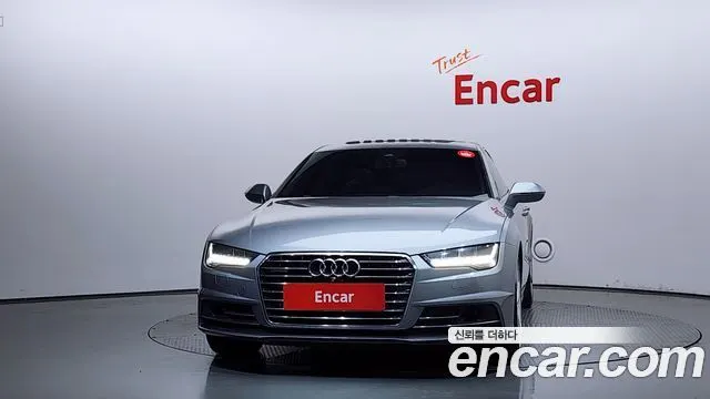 AUDI A7 2016 — 273 434 км, серебристо-серый, Корея — под ключ — фото 3
