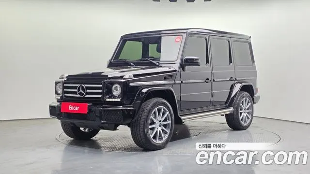MERCEDES-BENZ G-CLASS W463 2017 — 77 978 км, чёрный, Корея — под ключ — фото 1