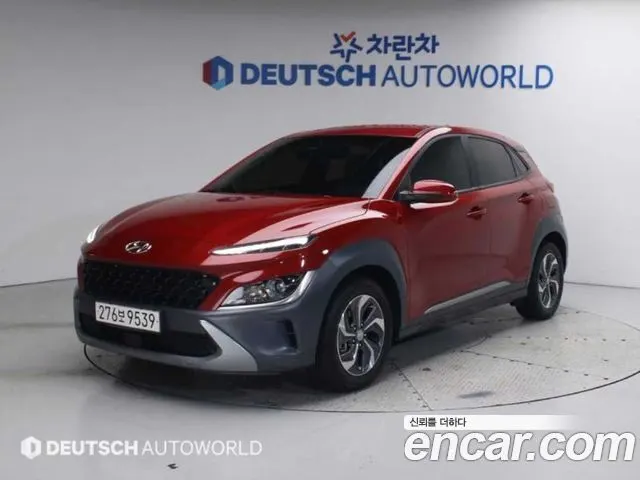 HYUNDAI KONA HYBRID 2021 — 114 383 км, красный, Корея — под ключ — фото 11