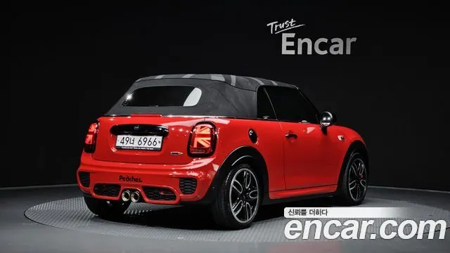 MINI COOPER S CONVERTIBLE 2019 — 53 308 км, красный, Корея — под ключ — фото 2
