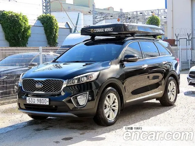 KIA SORENTO 2015 — 183 853 км, чёрный, Корея — под ключ — фото 1