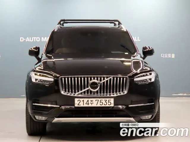 VOLVO XC90 2017 — 149 671 км, чёрный, Корея — под ключ — фото 2