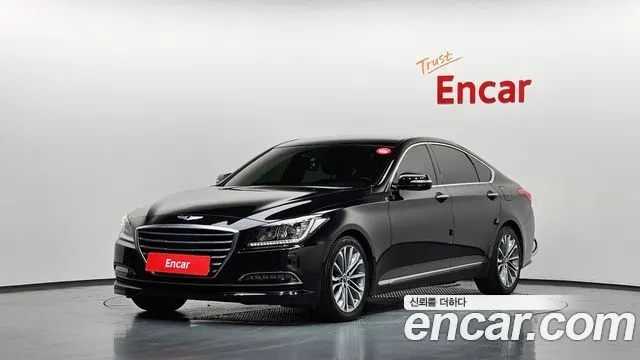 HYUNDAI GENESIS DH 2015 — 106 945 км, чёрный, Корея — под ключ — фото 1