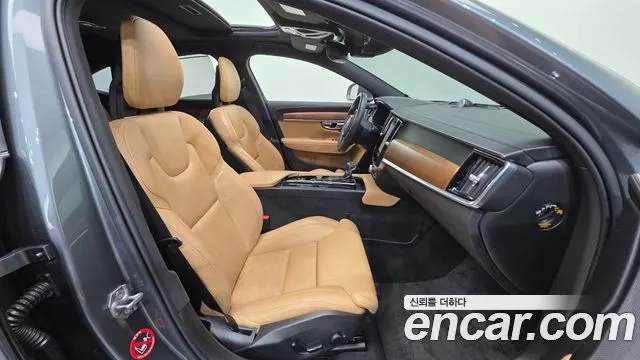 VOLVO S90 2018 — 130 608 км, серебристо-серый, Корея — под ключ — фото 10