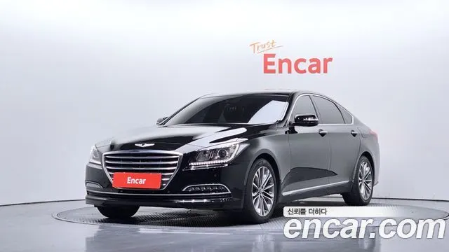 HYUNDAI GENESIS DH 2016 — 163 540 км, чёрный, Корея — под ключ — фото 1