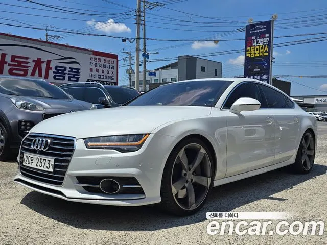 AUDI A7 2016 — 229 550 км, белый, Корея — под ключ — фото 1