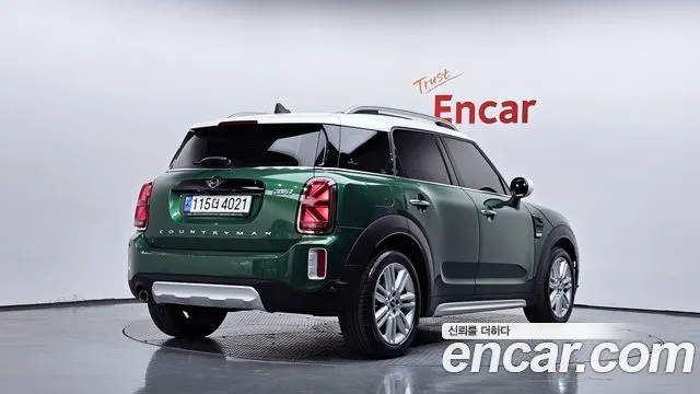 MINI COOPER S COUNTRYMAN 2021 — 59 292 км, тёмно-зелёный, Корея — под ключ — фото 2