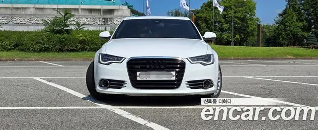 AUDI A6 2015 — 140 000 км, белый, Корея — под ключ — фото 3