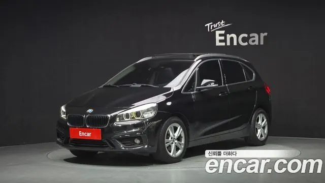 BMW 2 SERIES ACTIVE TOURER 2015 — 100 730 км, чёрный, Корея — под ключ — фото 1