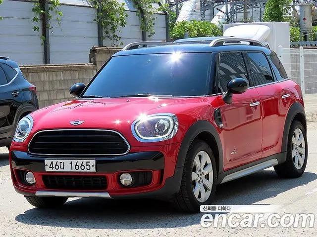 MINI COOPER D COUNTRYMAN 2018 — 140 734 км, красный, Корея — под ключ — фото 2
