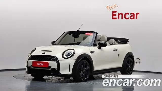 MINI COOPER S CONVERTIBLE 2023 — 101 015 км, белый-перламутр, Корея — под ключ — фото 1
