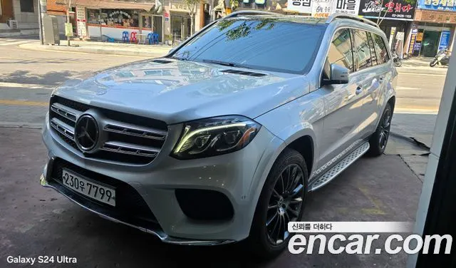 MERCEDES-BENZ GLS-CLASS X166 2017 — 124 000 км, серебристый, Корея — под ключ — фото 1