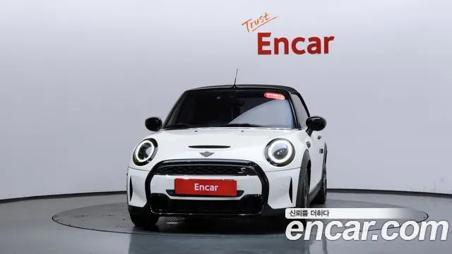 MINI COOPER S CONVERTIBLE 2022 — 104 201 км, белый-перламутр, Корея — под ключ — фото 3