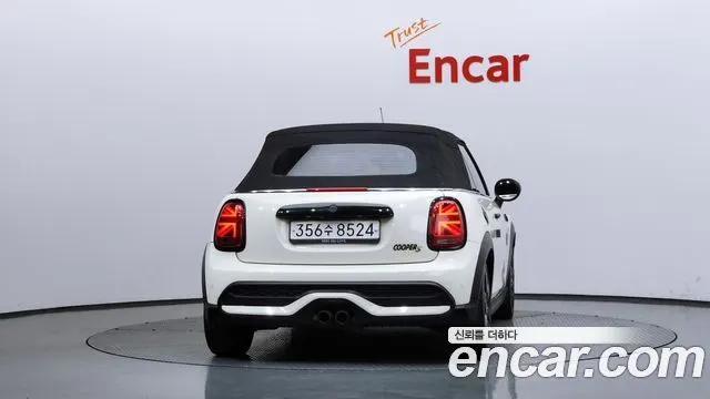 MINI COOPER S CONVERTIBLE 2022 — 104 201 км, белый-перламутр, Корея — под ключ — фото 4