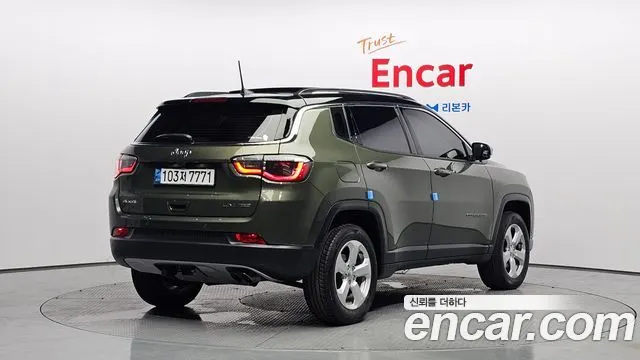 JEEP COMPASS 2019 — 41 819 км, зелёный, Корея — под ключ — фото 2