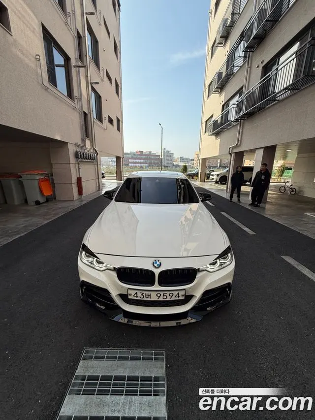 BMW 3 SERIES 2017 — 55 000 км, белый, Корея — под ключ — фото 8