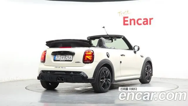 MINI COOPER S CONVERTIBLE 2022 — 63 172 км, белый-перламутр, Корея — под ключ — фото 2
