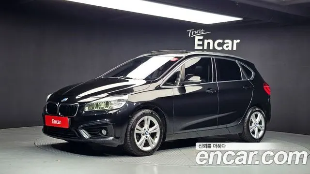 BMW 2 SERIES ACTIVE TOURER 2016 — 164 298 км, чёрный, Корея — под ключ — фото 1