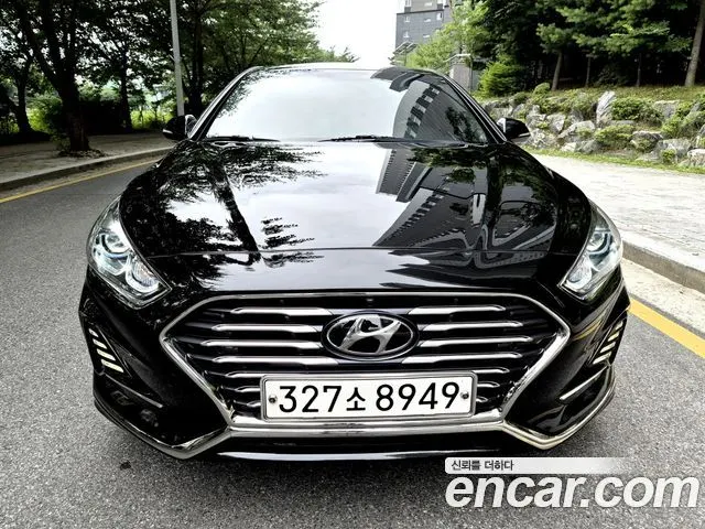 HYUNDAI SONATA HYBRID 2018 — 148 289 км, чёрный, Корея — под ключ — фото 2