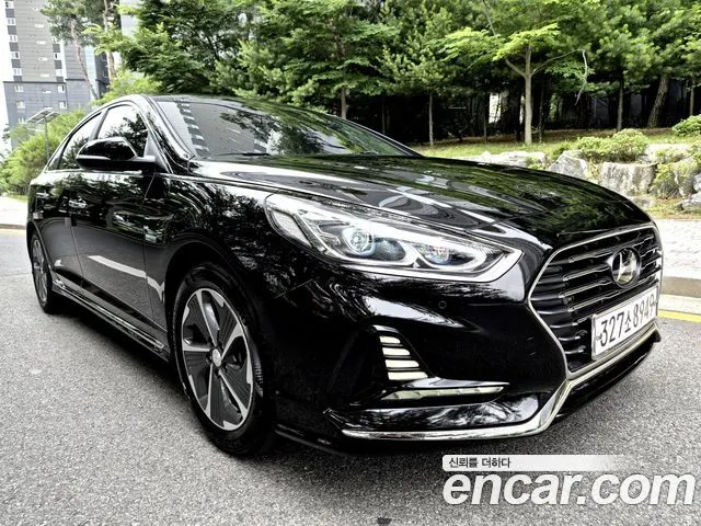 HYUNDAI SONATA HYBRID 2018 — 148 289 км, чёрный, Корея — под ключ — фото 3