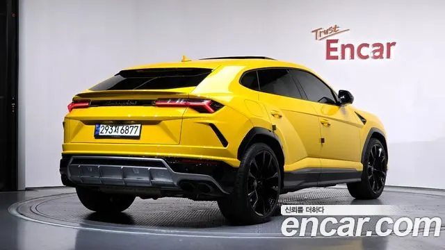 LAMBORGHINI URUS 2021 — 59 305 км, жёлтый, Корея — под ключ — фото 2