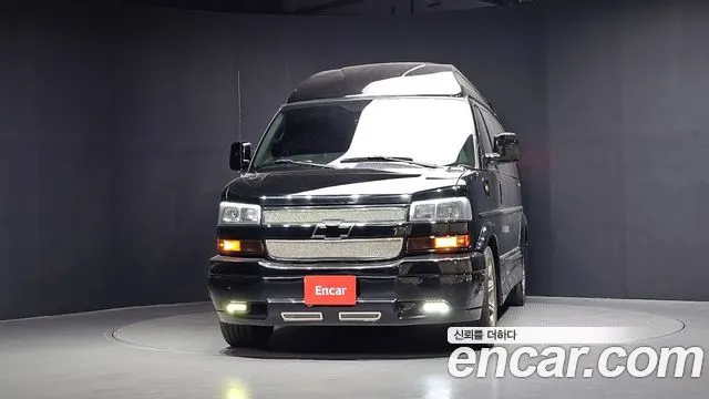 CHEVROLET EXPRESS VAN 2017 — 93 335 км, чёрный, Корея — под ключ — фото 3