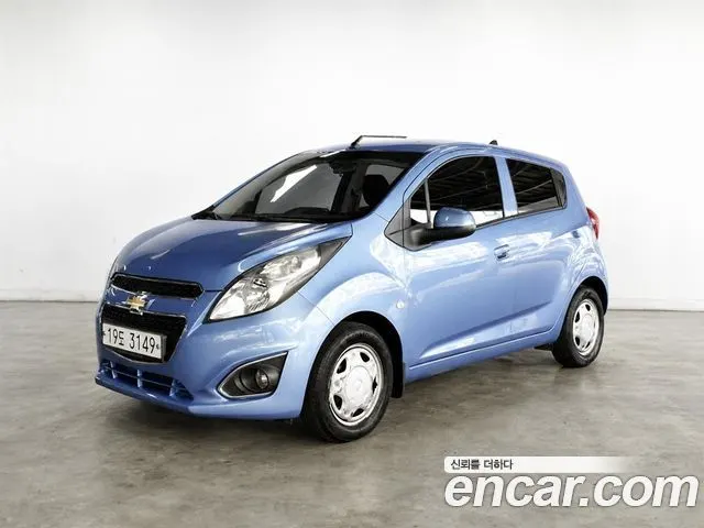 CHEVROLET SPARK 2014 — 73 800 км, голубой, Корея — под ключ — фото 2
