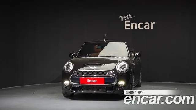 MINI COOPER S CONVERTIBLE 2017 — 37 735 км, чёрный, Корея — под ключ — фото 3
