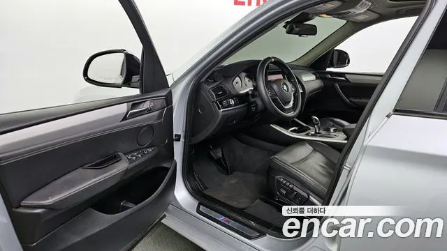 BMW X3 2016 — 207 536 км, серебристый, Корея — под ключ — фото 10