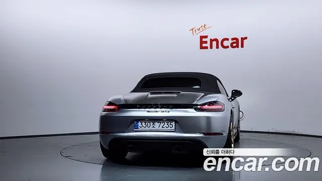 PORSCHE 718 BOXSTER 2021 — 47 746 км, серебристо-серый, Корея — под ключ — фото 4