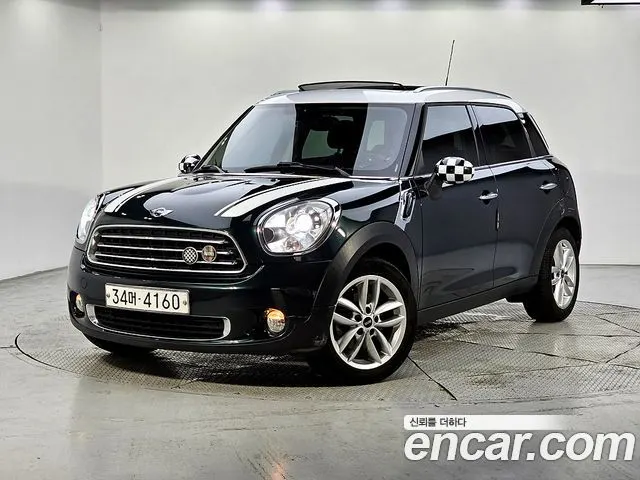 MINI COOPER D COUNTRYMAN 2014 — 114 472 км, тёмно-зелёный, Корея — под ключ — фото 1