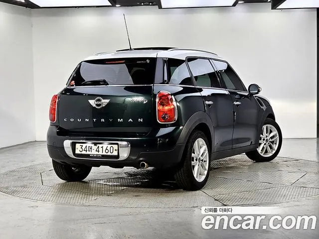 MINI COOPER D COUNTRYMAN 2014 — 114 472 км, тёмно-зелёный, Корея — под ключ — фото 2