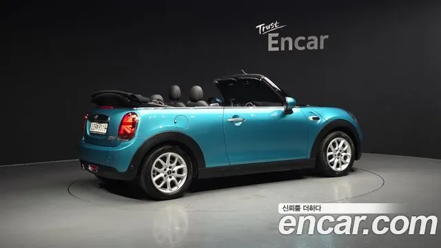 MINI COOPER CONVERTIBLE 2019 — 53 550 км, голубой, Корея — под ключ — фото 2