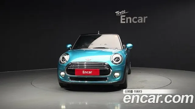 MINI COOPER CONVERTIBLE 2019 — 53 550 км, голубой, Корея — под ключ — фото 3